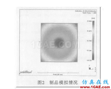 注塑制品厚度对收缩率变化影响moldflow注塑分析图片3