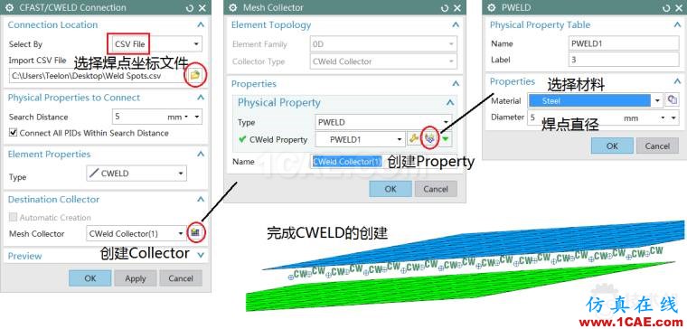 NX Nastran CWELD点焊建模要点ansys培训课程图片3