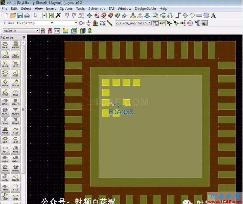 QFN封装bondwire有限元电磁场仿真ADS电磁应用技术图片3