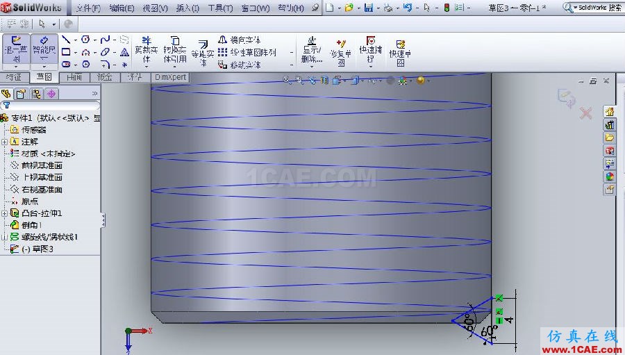 【实用技巧】SOLIDWORKS 螺纹的几种绘制方法solidworks simulation分析案例图片11