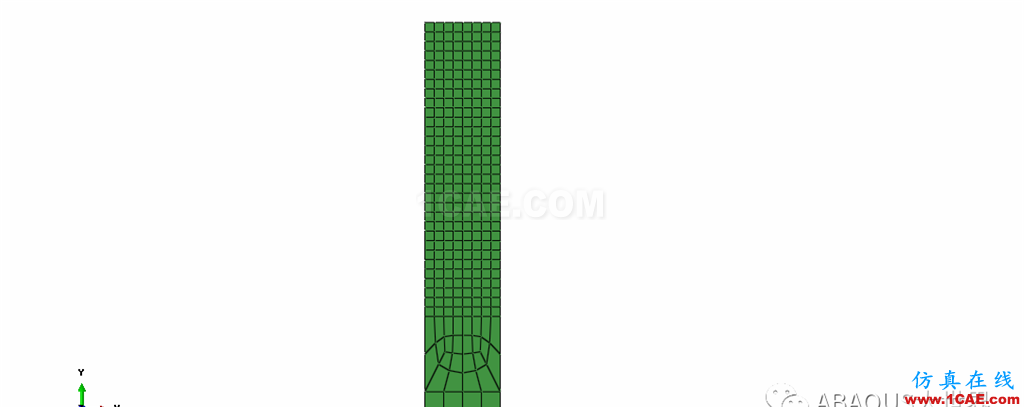 三维筒体多次过渡网格划分方法abaqus静态分析图片2