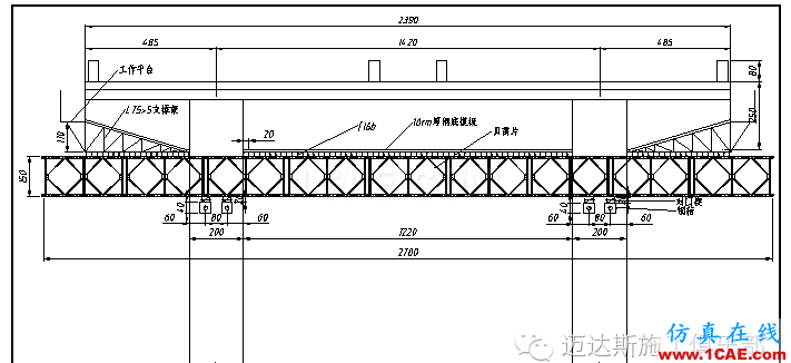 马山坡1#、2#大桥高墩盖梁支架计算书Midas Civil分析图片2