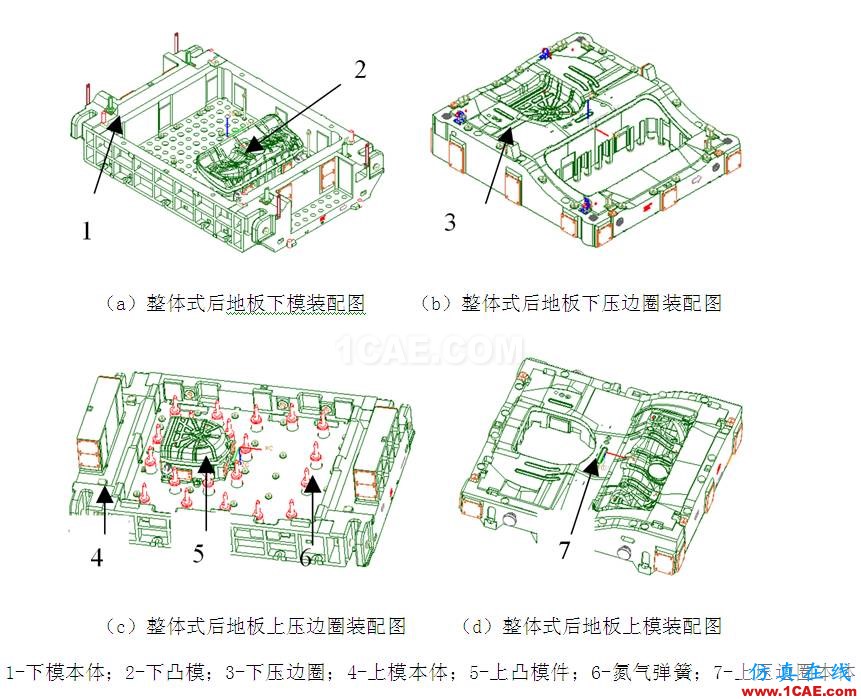 轿车整体式后地板冲压工艺分析autoform培训的效果图片7