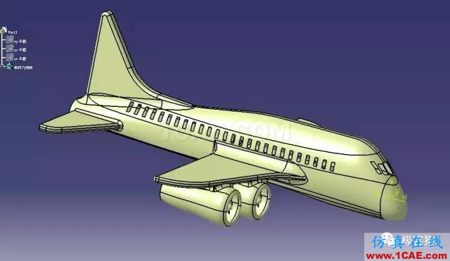 【飞行模型】航空飞机表面外形3D图纸 CATIA设计 IGS格式Catia分析图片3