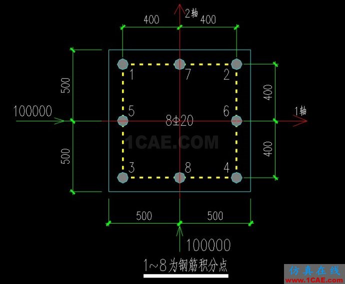 [ABAQUS] 柱截面中钢筋模拟两种方法比较