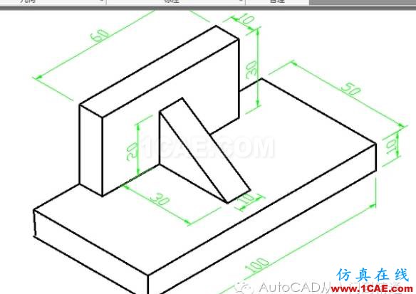 AutoCAD 绘制三视图AutoCAD分析案例图片3