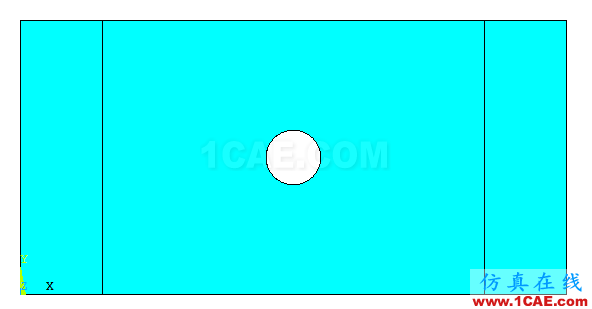 基于ANSYS经典界面的带孔薄板的自适应网格划分ansys分析案例图片2