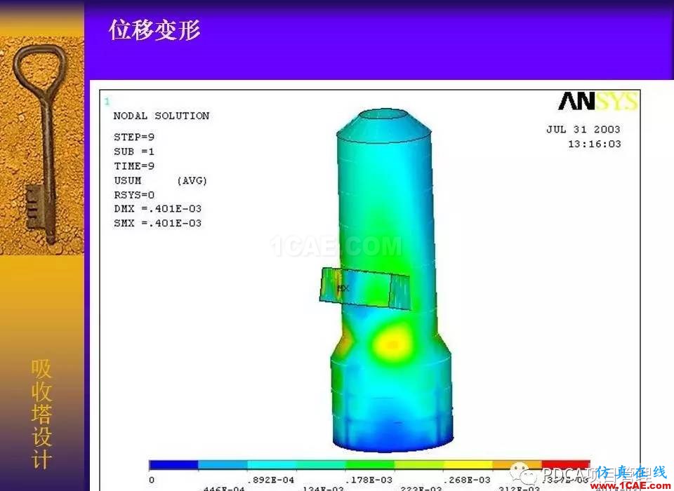 吸收塔易拉罐Ansys有限元分析案例图解ansys仿真分析图片46