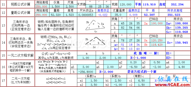 快接收，工程常用的各种图形计算公式都在这了！AutoCAD分析图片11