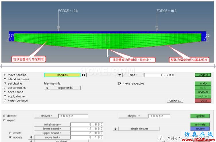 OptiStruct结构优化设计（鱼腹梁）【转发】ansys结构分析图片5