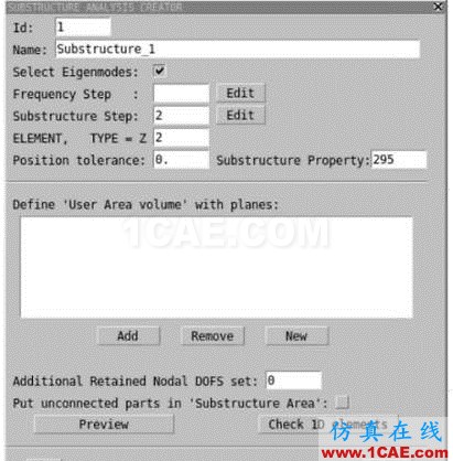 ANSA小窍门-“设置ABAQUS子结构”ANSA分析图片3