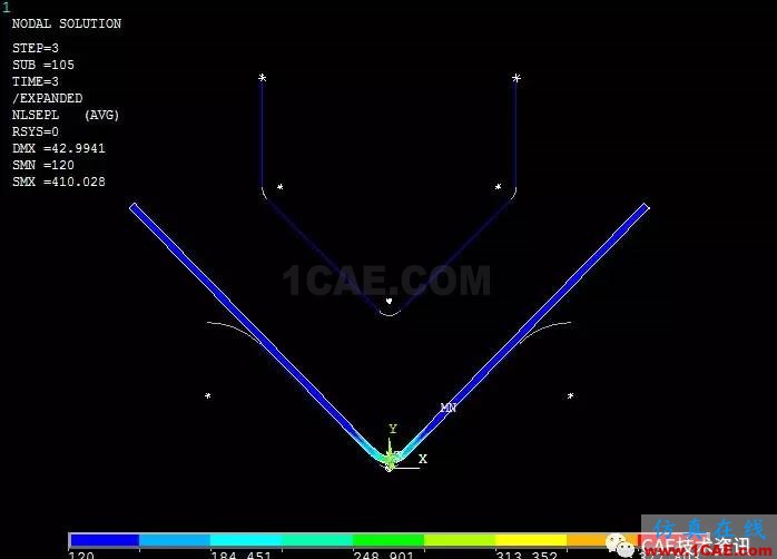 Ansys金属塑性成型模拟-弯曲ansys分析案例图片7