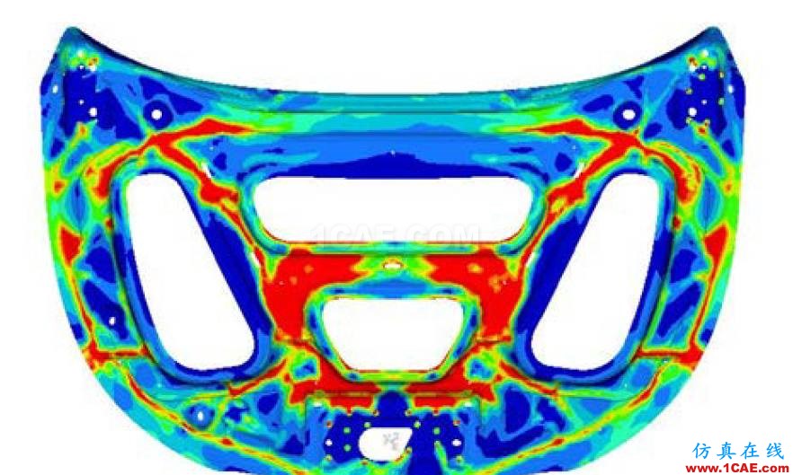 CAE于发动机盖拓扑优化中的应用hyperworks仿真分析图片3